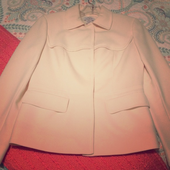 Ann Taylor LOFT, Cream/Winter White Blazer