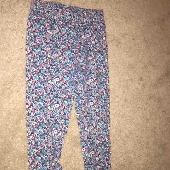 american eagle floral leggings