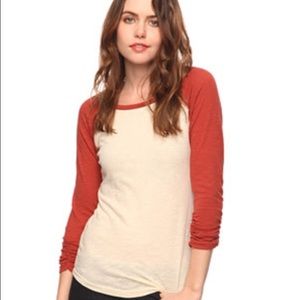 J.Crew linen baseball t-shirt