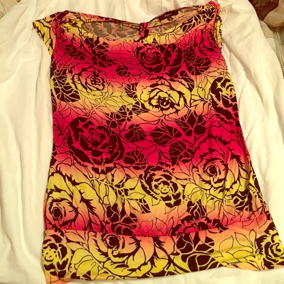 Express multi colored top