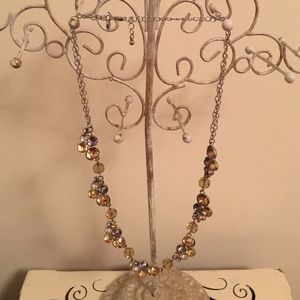 Loft silver rhinestone necklace