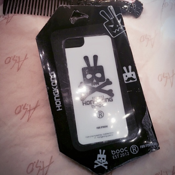 iphone 5/5s case: Skull rabbit (White)