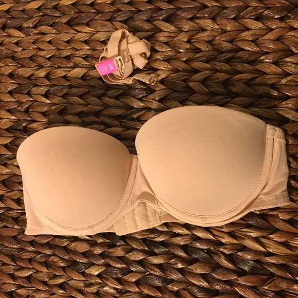 PINK push up strapless bra