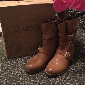 NEW Riding Boots Mid-calf Combat Riding Round Toe