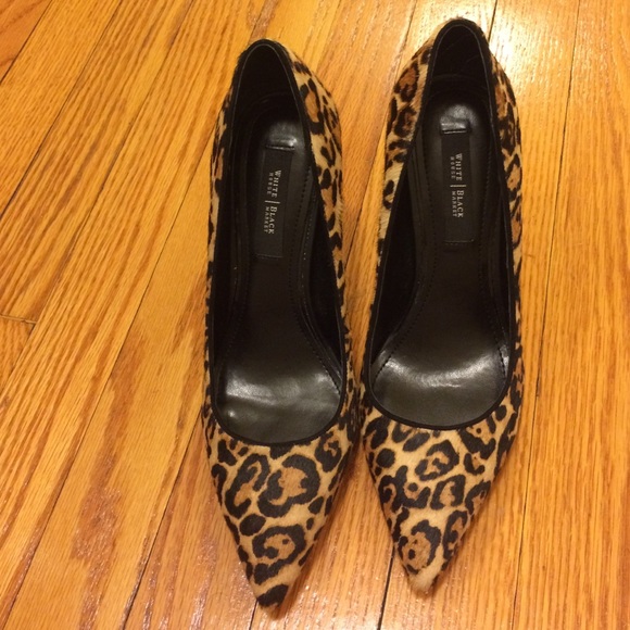 White House Black Market leopard print pumps