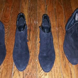 All black suede Franco Sarto boots