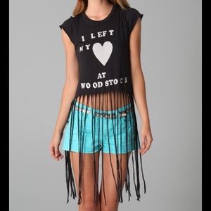 WILDFOX Fringe Crop Top