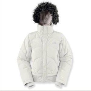North Face Down Jacket in cream