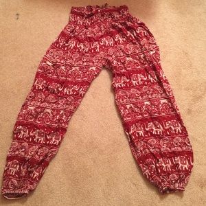 Red Elephant Thai Pants
