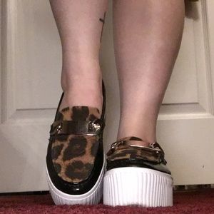 JEFFREY CAMPBELL Leopard Loafer Creepers