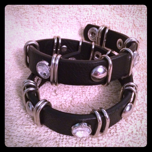 Black studded bracelet