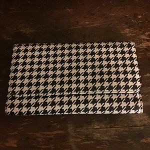 Houndstooth Leather Wallet - used only a few times