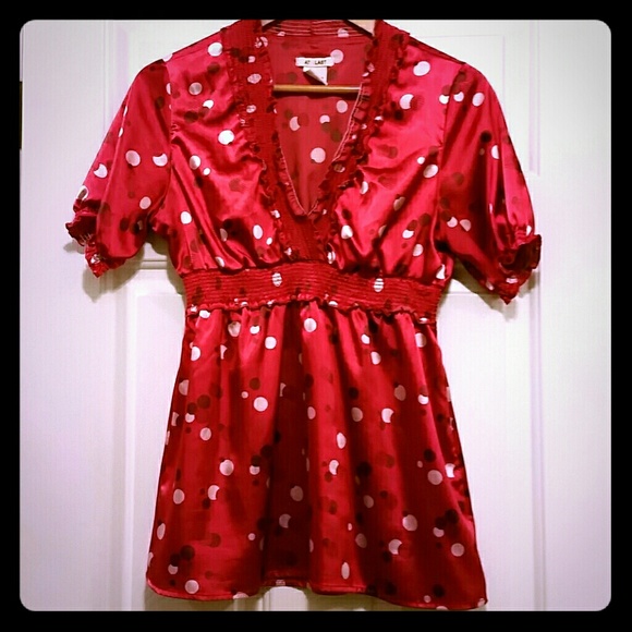 POKA DOTS! Red Top