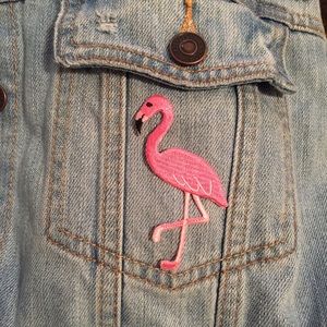 Flamingo Iron On Patch
