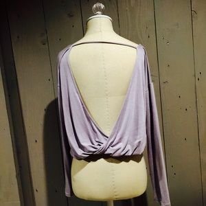 Long sleeve open back