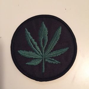 Marijuana Leaf Iron On Patch
