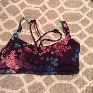 Lululemon floral sports bra size 4