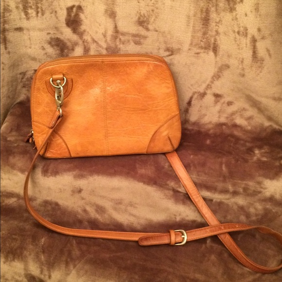 Genuine leather crossbody handbag
