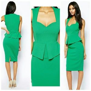 Peplum Midi Dress (Brand new)