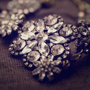 J. Crew antiqued studded statement necklace