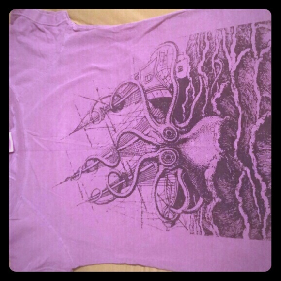 Purple octopus shirt