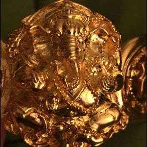 Ganesh gold tone bracelet/ bangle