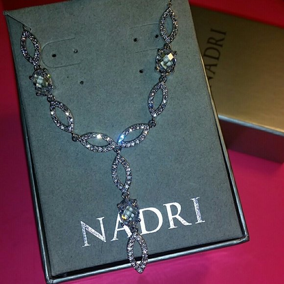 Nadri  Jewelry - FINAL SALE! New Nadri silver necklace crystals