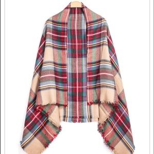 Plaid Blanket Scarf