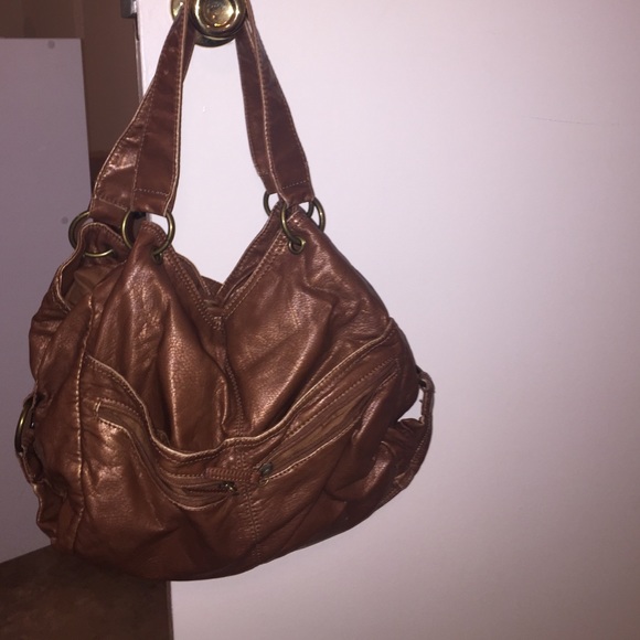 Brown tote bag