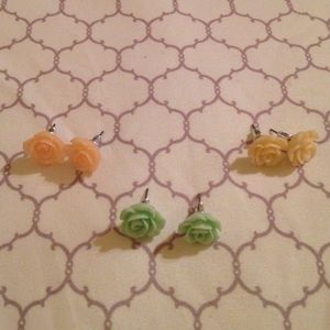 Candies Rose Earrings {ALL 3 PAIRS}