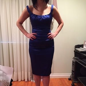 Off the shoulder cocktail dress