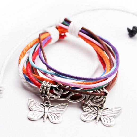 Pretty butterfly love bracelet