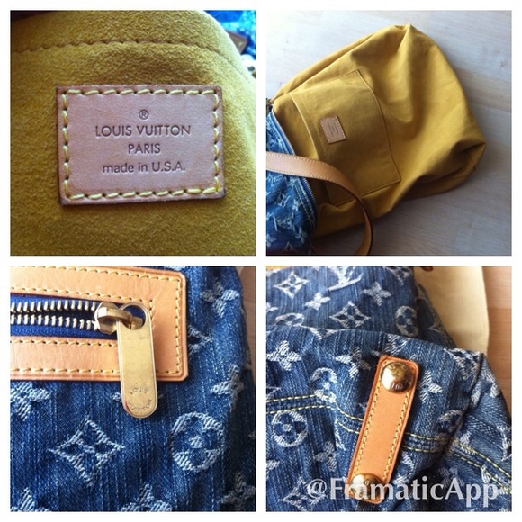 SOLD -Authentic Louis Vuitton denim GM - Picture 2 of 4