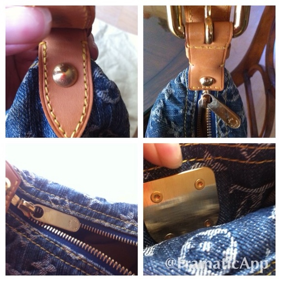 SOLD -Authentic Louis Vuitton denim GM - Picture 3 of 4