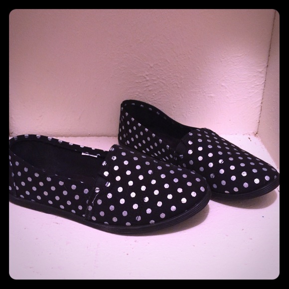 Black and silver shoes