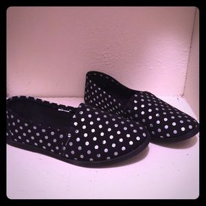 Black and silver shoes