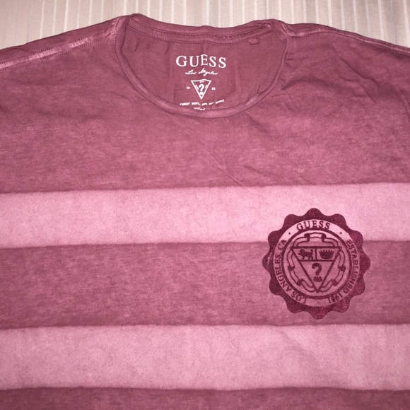Guess red striped t-shirt