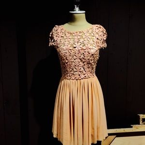 Floral lace dress