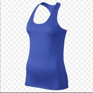 Nike Dri Fit Balance Tank in Royal Blue