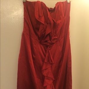 Express ruby red satin NYE dress **with tags**
