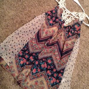 Flowy sheer tank top