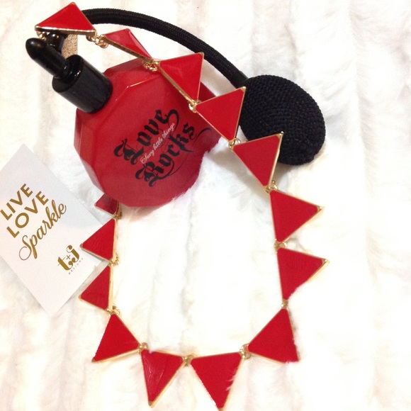 [BOGO 50%] T&J Designs Red Triangle Neckl