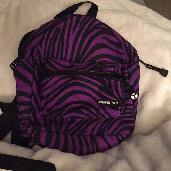 Yak Pak Zebra Print Mini Backpack