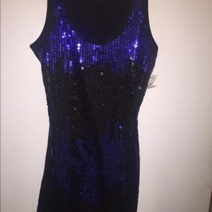 Shimmer blue body dress
