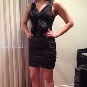 BCBG Maxazria cocktail dress with bow in front.