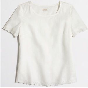 J Crew linen cross back T size 8