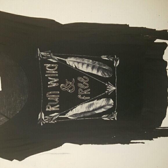 Fringe, Printed Black Shirt
