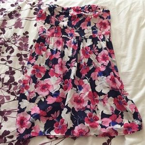 Sale ‼️ Mossimo Floral strapless dress