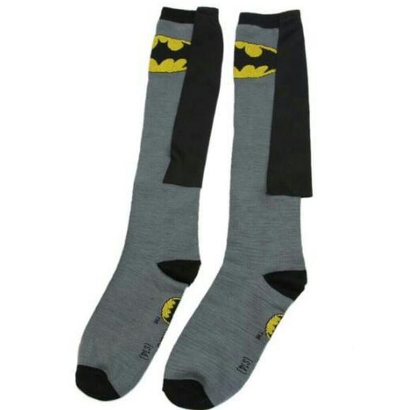 Batman Knee High Socks with Cape - Picture 3 of 3