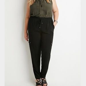 NWOT Forever 21 crepe utility pants plus size